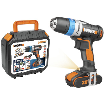 Купить Дрель аккумуляторная WORX AiDrill WX178 20V 2Ач кейс фото №1