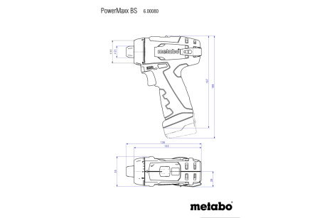 Купить Дрель аккумуляторная Metabo PowerMaxx BS 10,8 В   600080960 фото №2